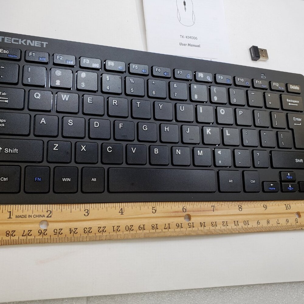 TECKNET Wireless Keyboard and Mouse Combo, Mini Cordless Computer Keyboard - Picture 4 of 10